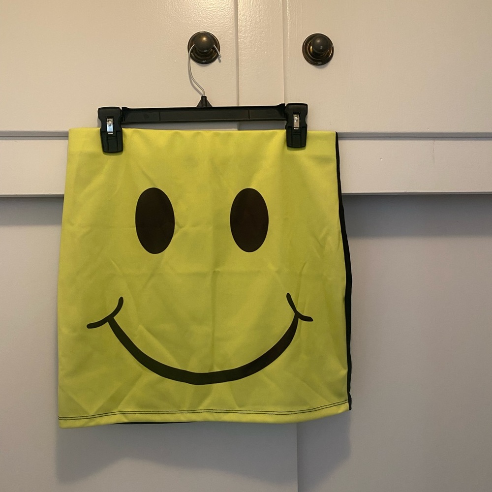 Unique Smiley Face Mini Skirt